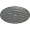 Ekena Millwork Exeter Ceiling Medallion (Fits Canopies up to 3 1/8"), Hand-Painted Silver, 17 3/4"OD x 1 1/8"P CM17EXSLS - alternate 4